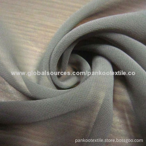 50D Poly Crinkle Chiffon Fabric, Weighs 56gsm, Suitable for Ladies' Shirts and Dress